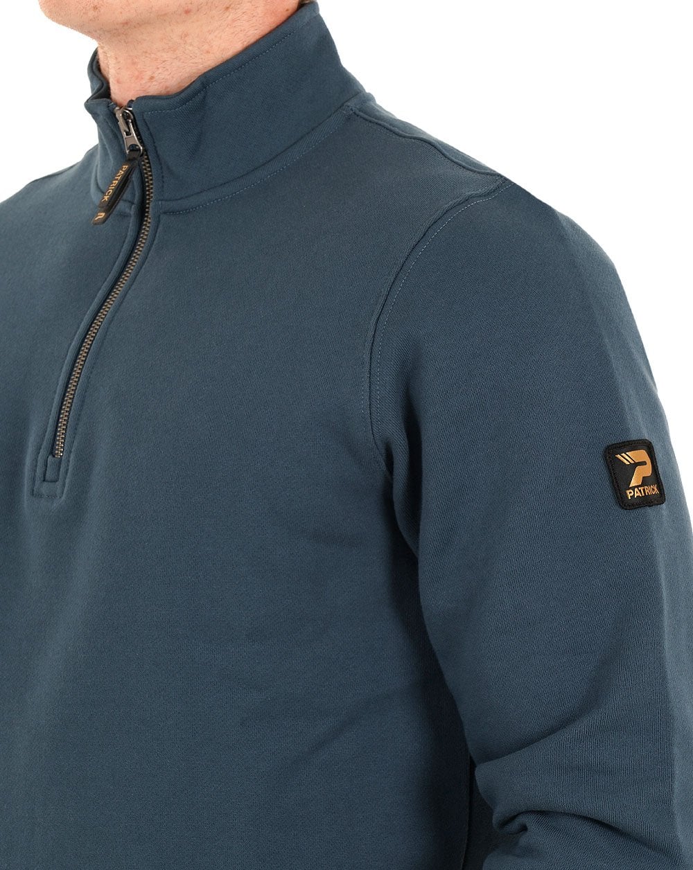 Patrick Harlem 1/4 Zip Sweat Dark Blue