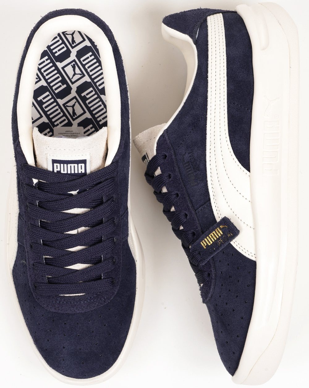 Puma GV Special Suede Trainers Navy - Vintage White