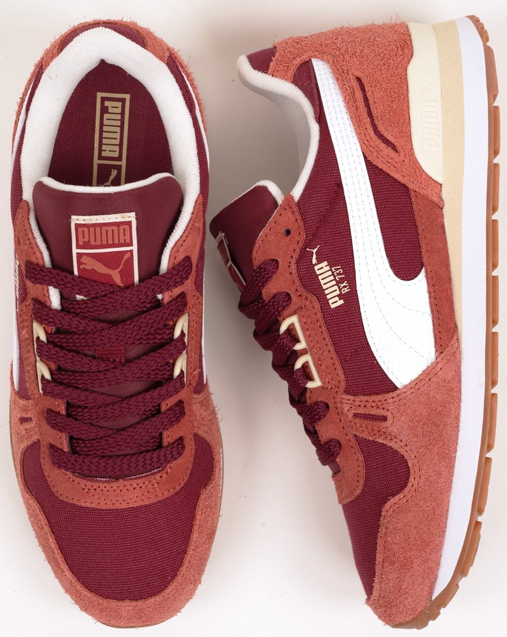Puma RX 737 Vintage Trainers Team Regal Red