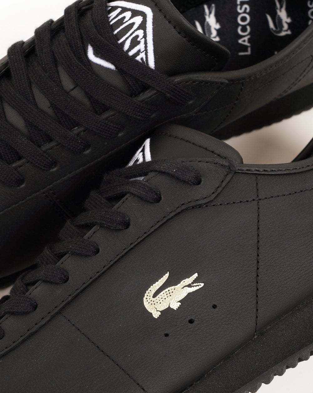 Lacoste Club Low Leather Trainers Black