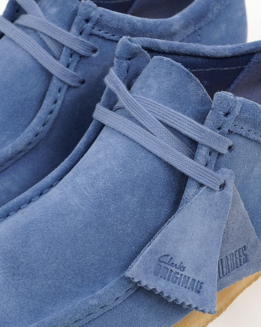 Clarks Originals Clarks Originals Wallabee Shoes Blue Suede