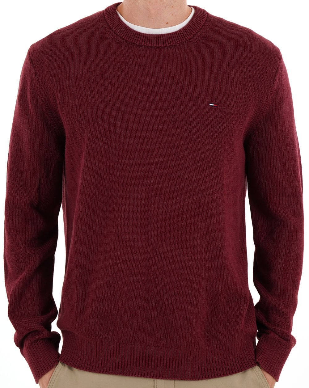 Tommy Jeans Essential Crew Jumper Red Wine