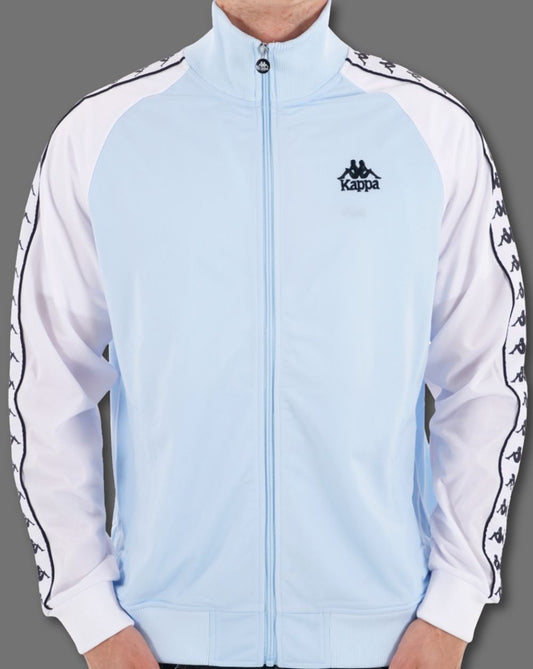 Kappa Kappa Uriah Track Top Sky Blue/White