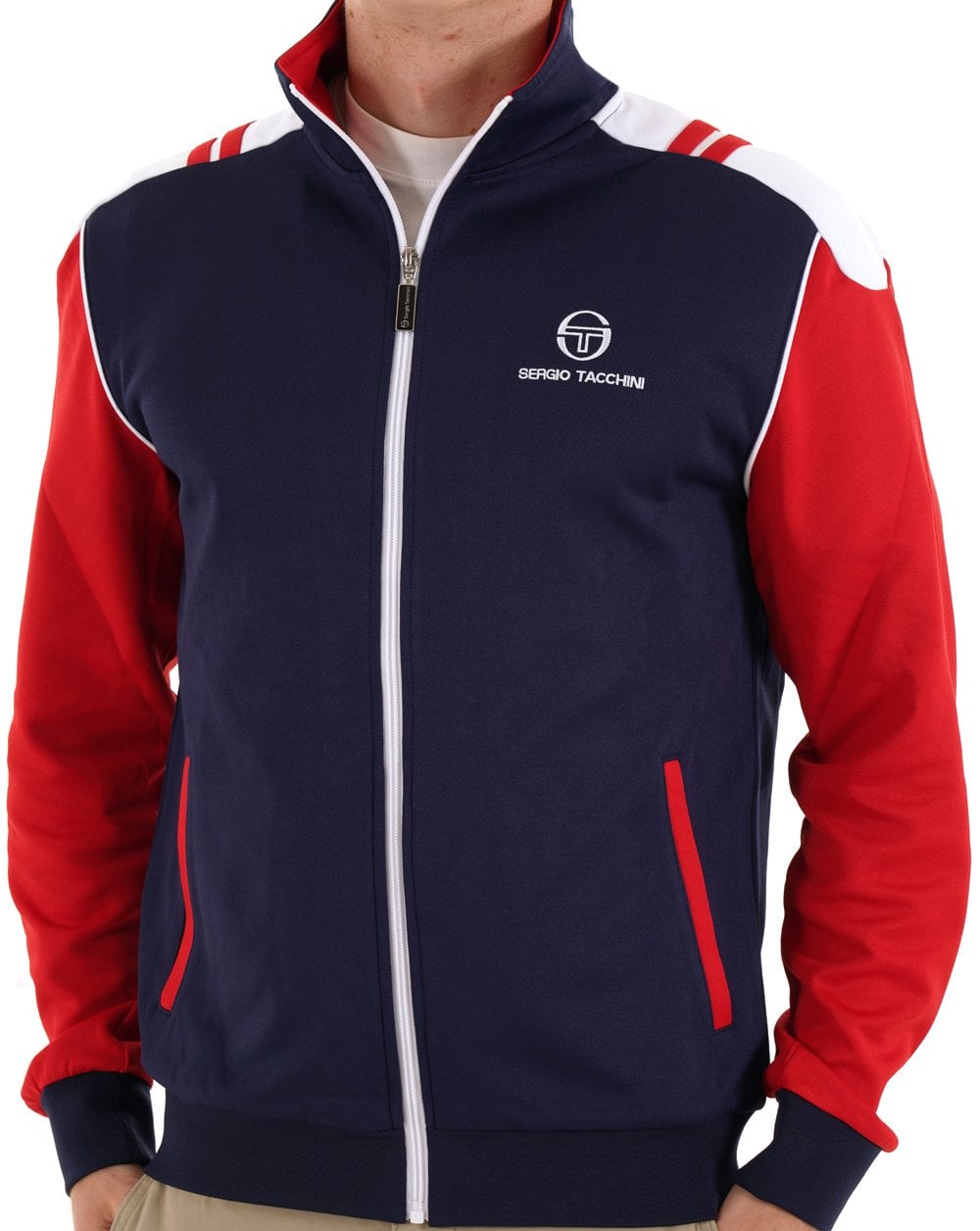 Sergio Tacchini Drive Track Top Navy Blue