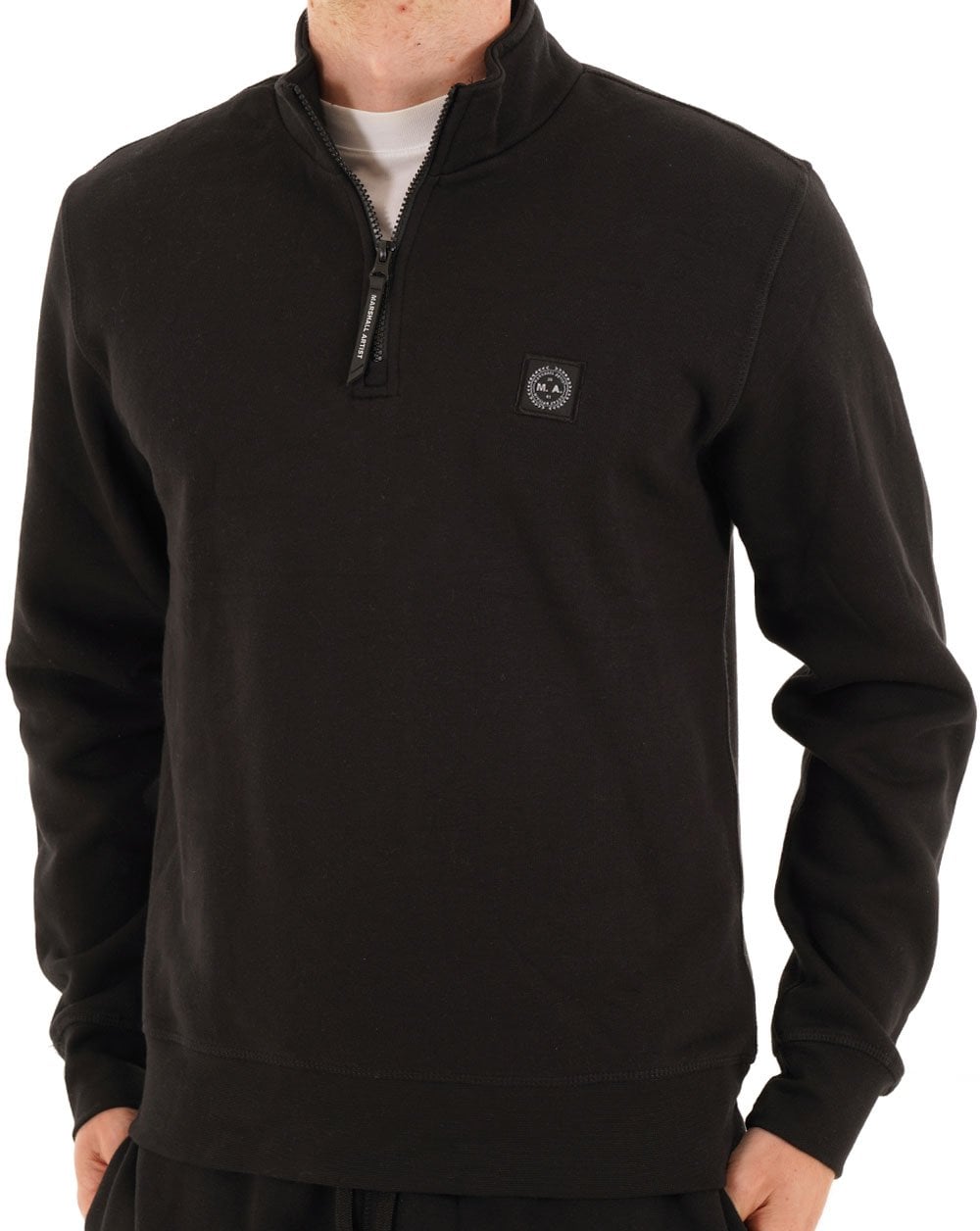 Marshall Artist Marchio 1/4 Zip Sweat Black