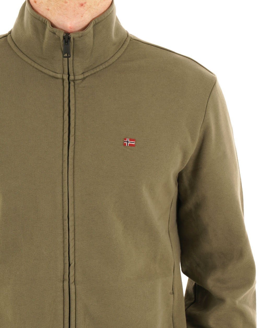 Napapijri Balis Full Zip Sweatshirt Khaki