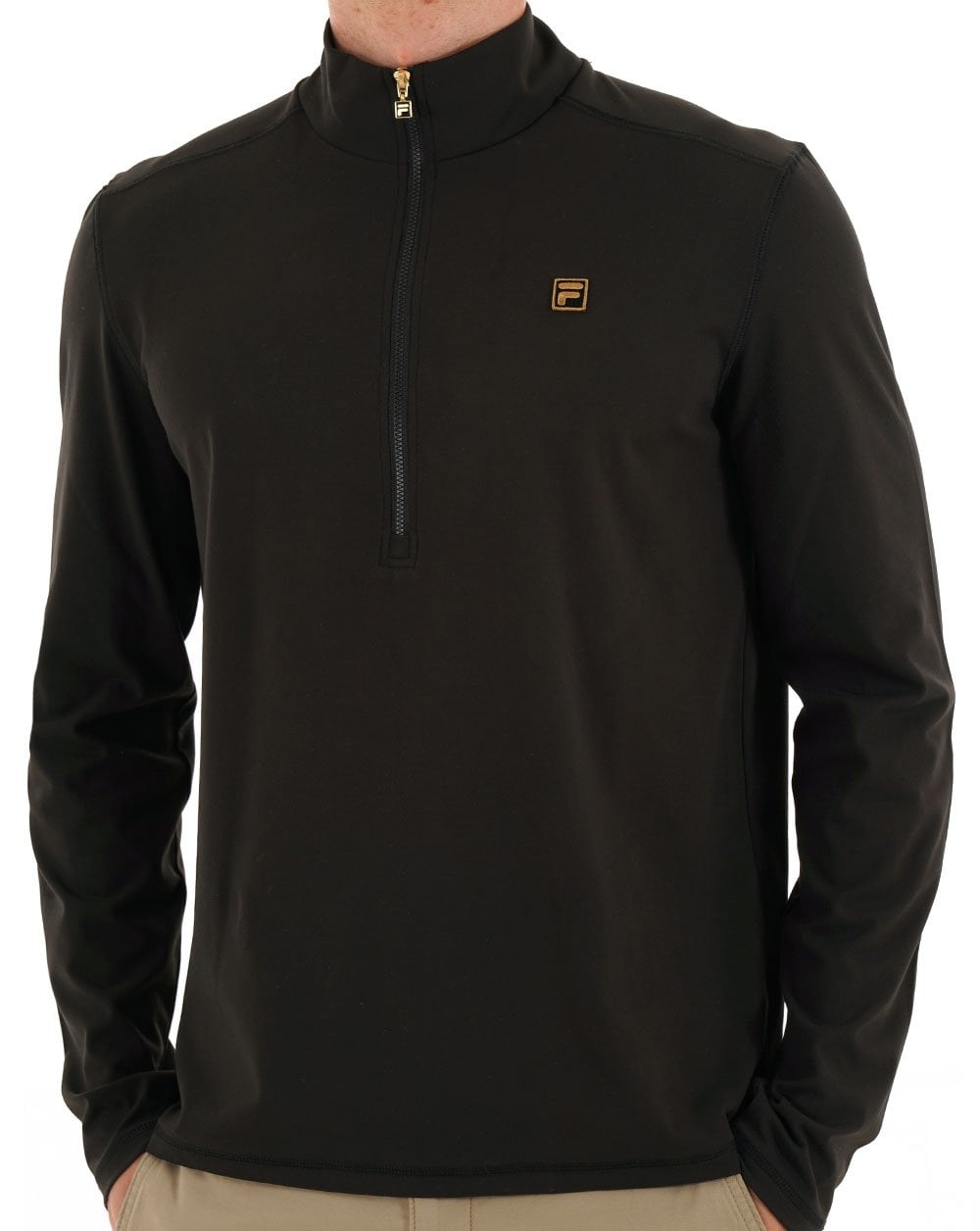 Fila Gold Half Zip Top Black