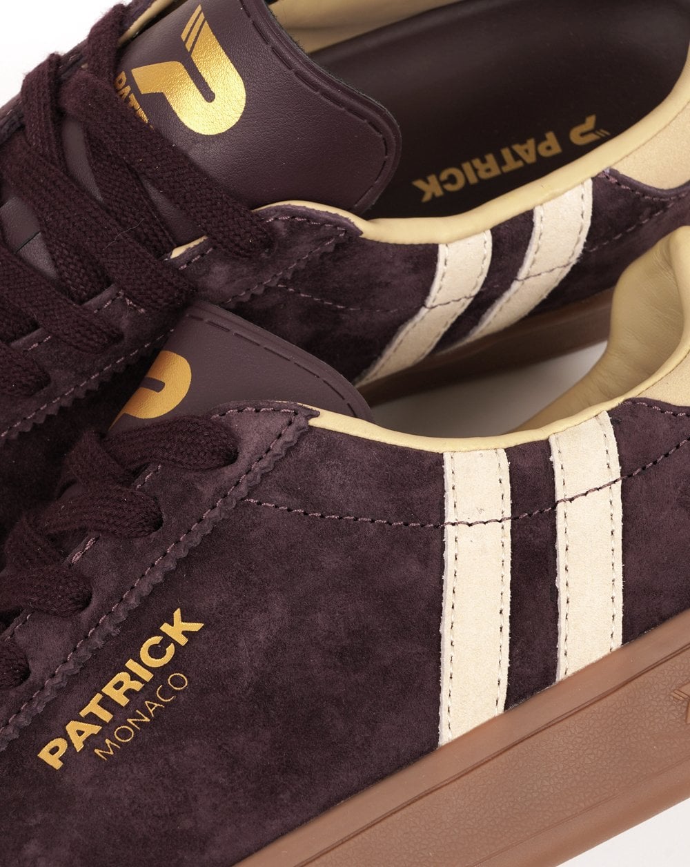 Patrick Monaco Trainers Brown Maroon Cream