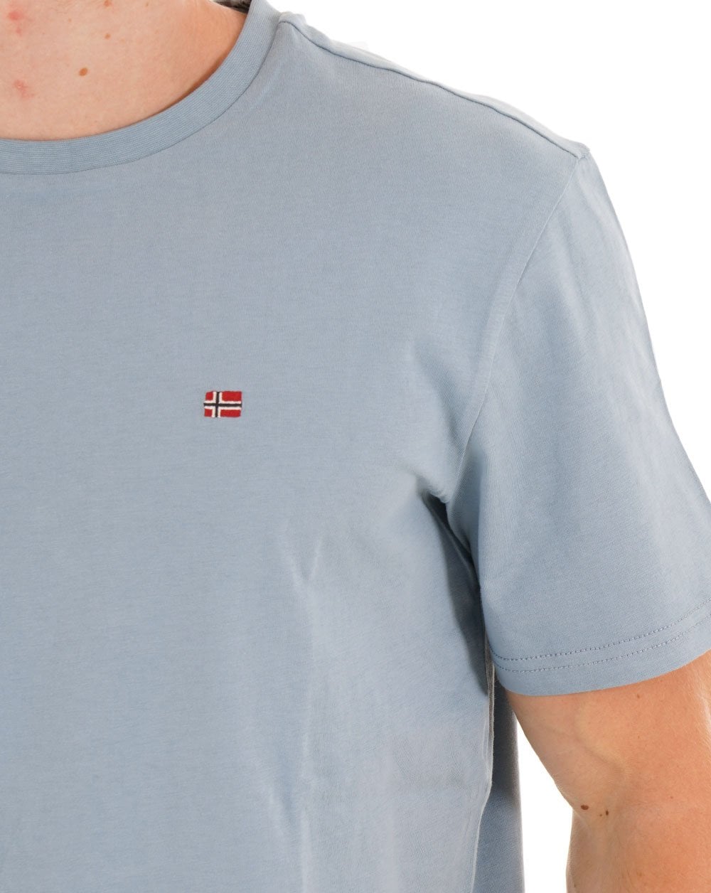 Napapijri Salis T Shirt Faded Denim