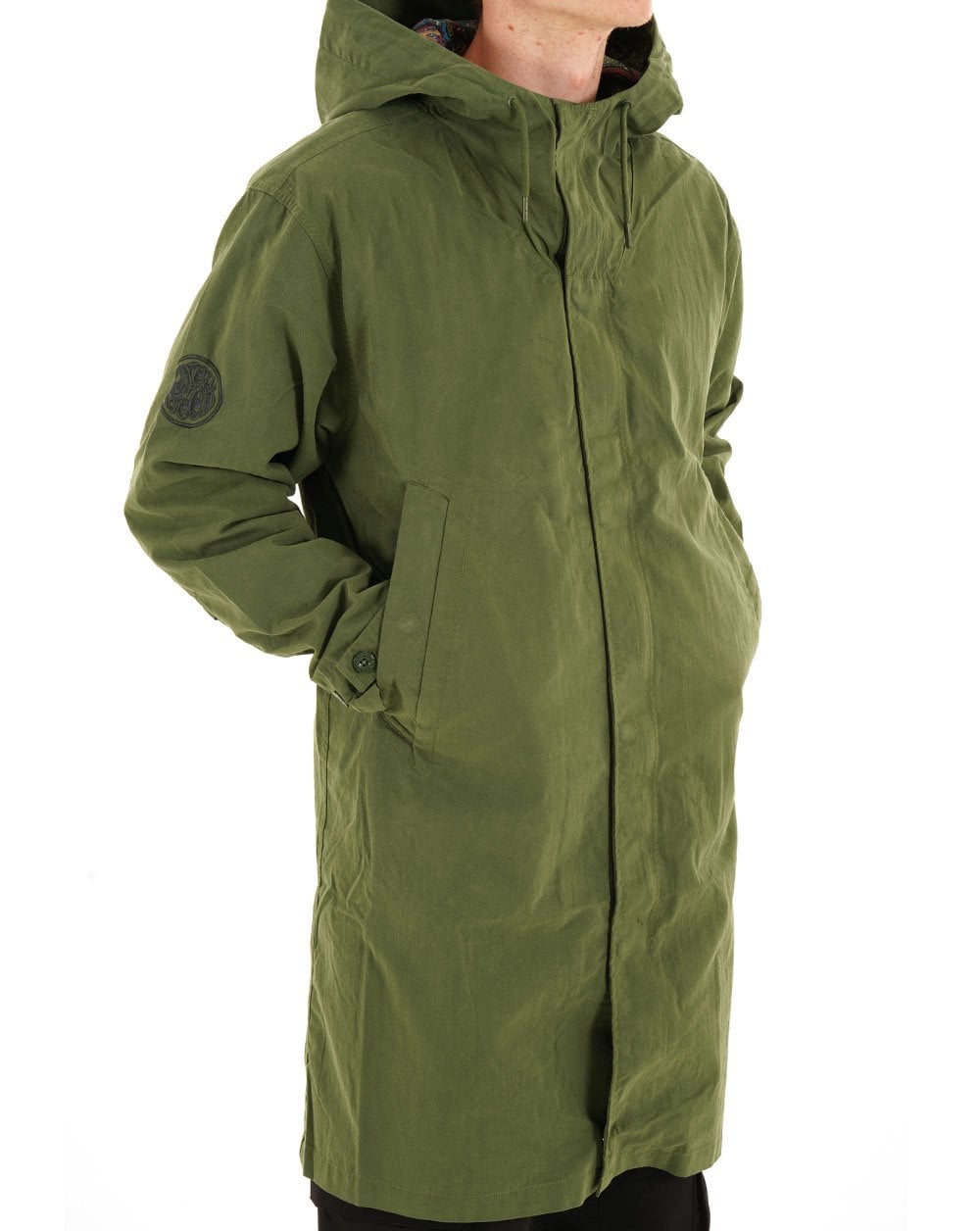 Pretty Green Feltham Parka Khaki Green