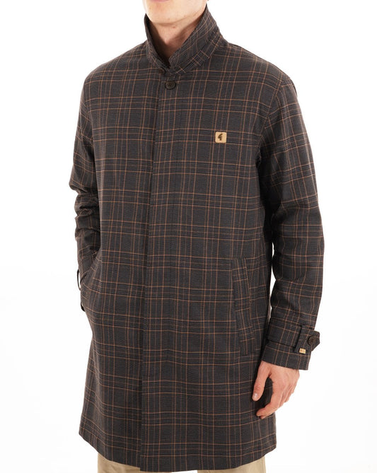 Gabicci Vintage Gabicci Vintage Houghton Check Mac Charcoal