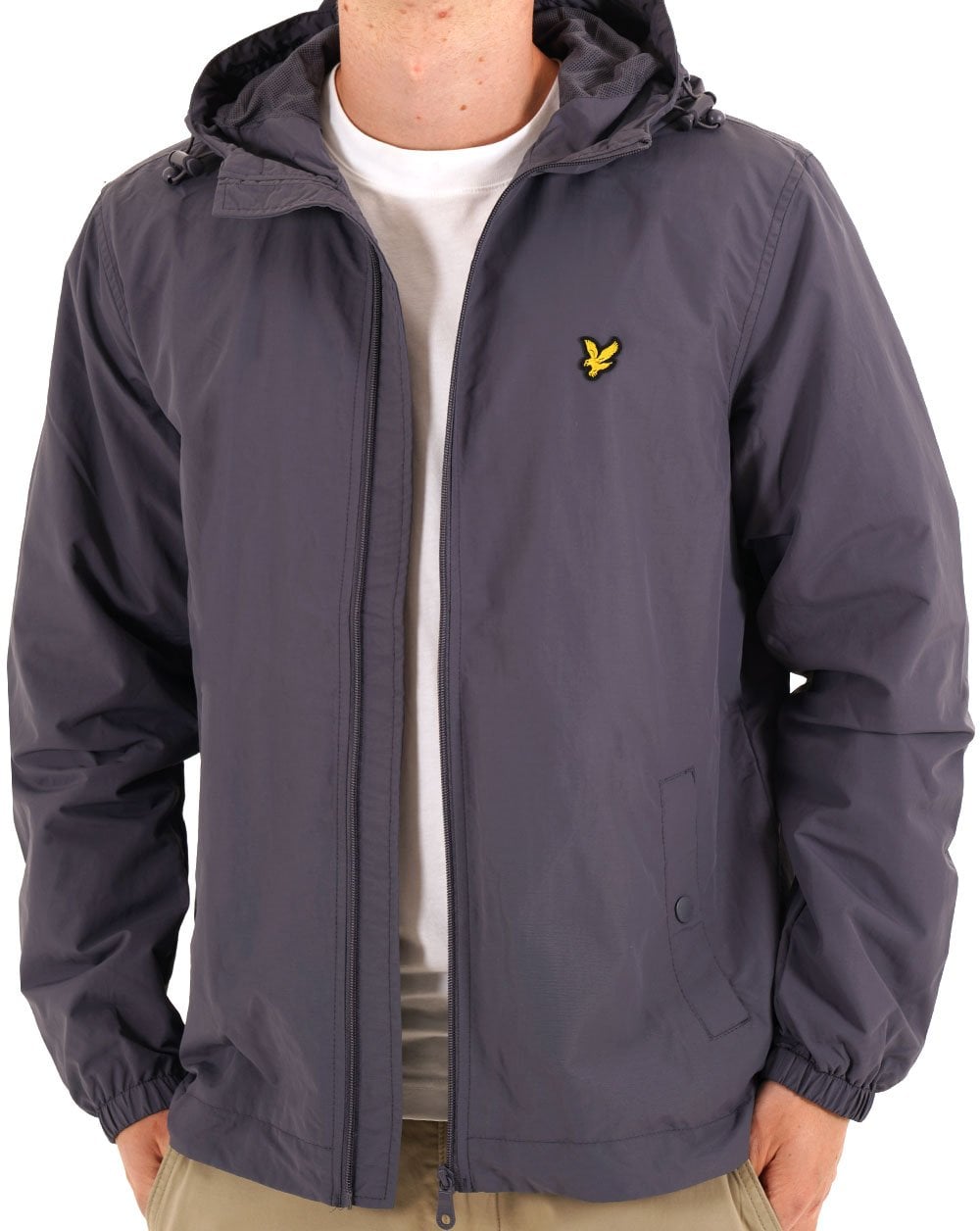 Lyle & Scott Zip Through Hooded Jacket Graystone