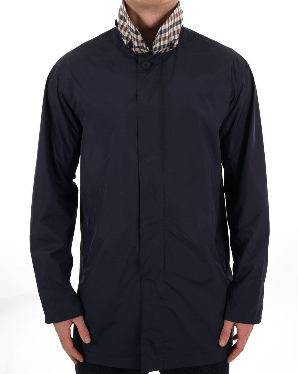 Aquascutum Packable Trench Coat Navy