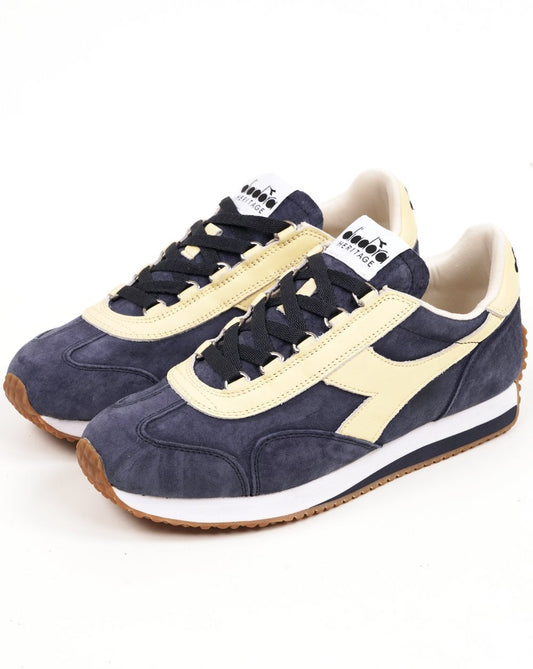 Diadora Diadora Equipe 75 Stone Washed Trainers Blue Caspian Sea