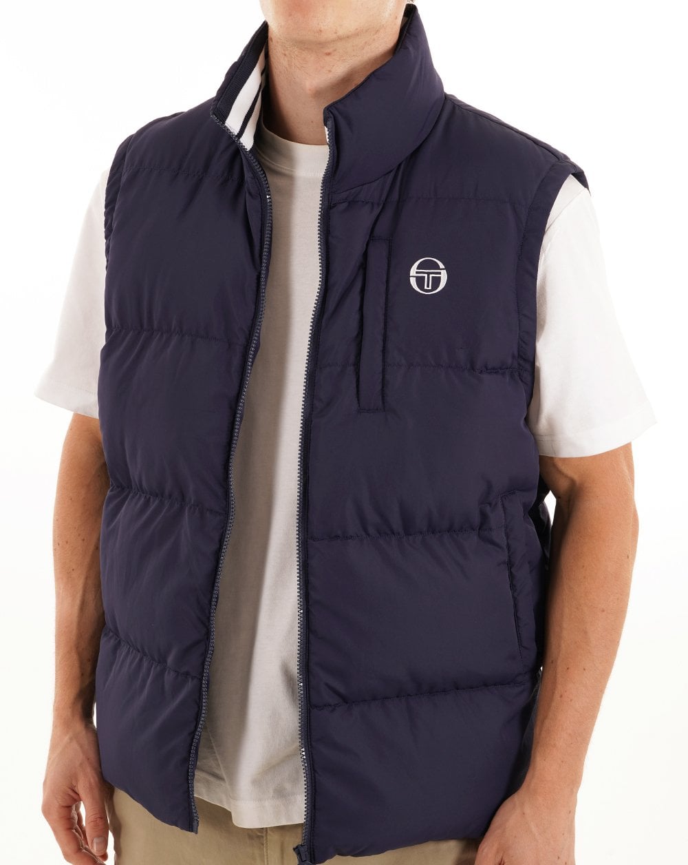 Sergio Tacchini Court Padded Gilet Navy