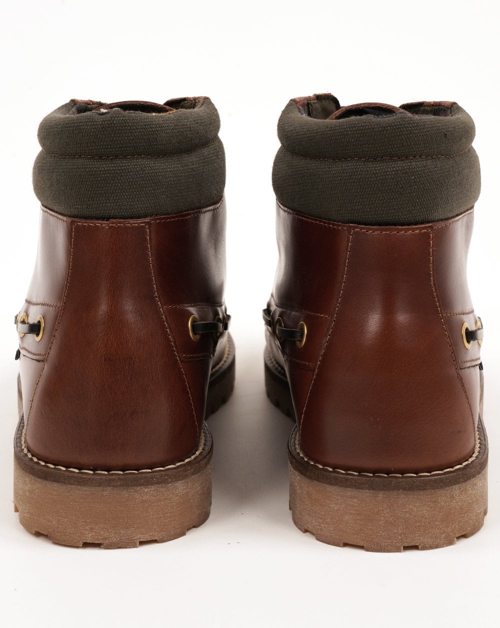 Barbour Tiller Moccasin Boots Mahogany