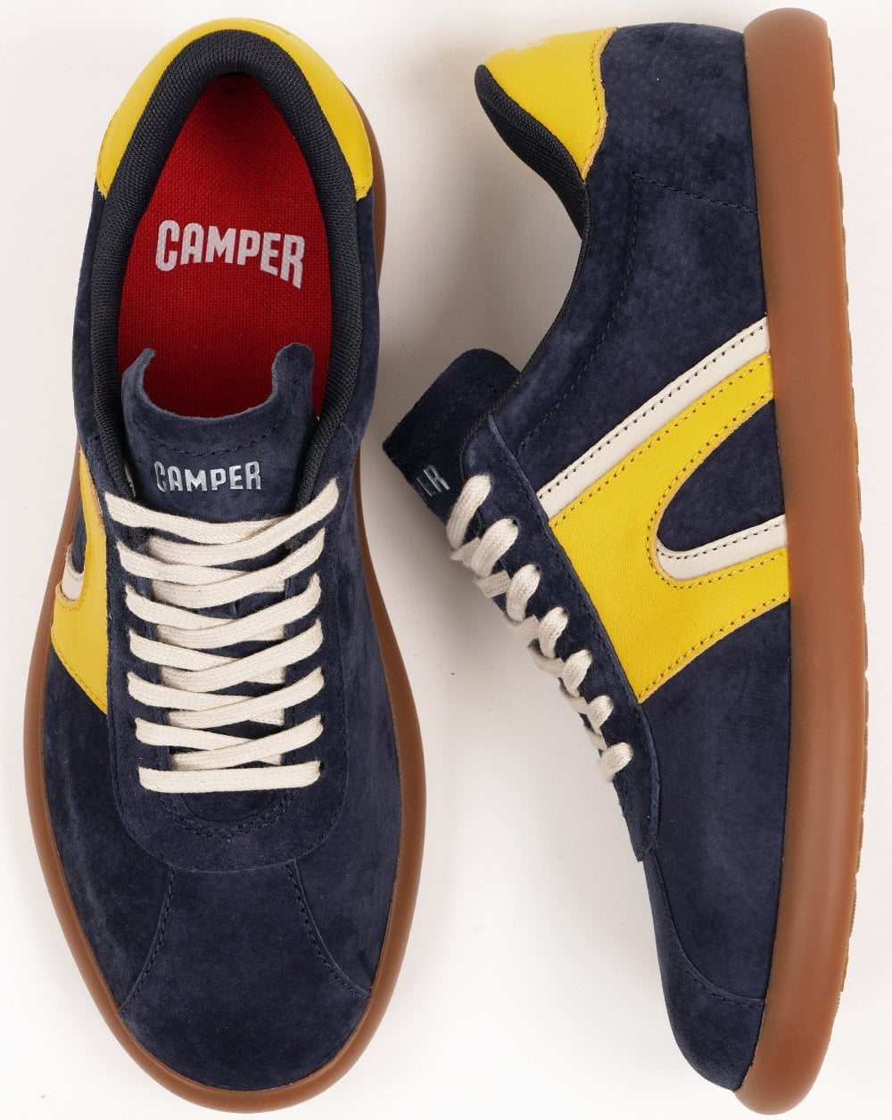 Camper Pelotas Soller Trainers Navy/Yellow