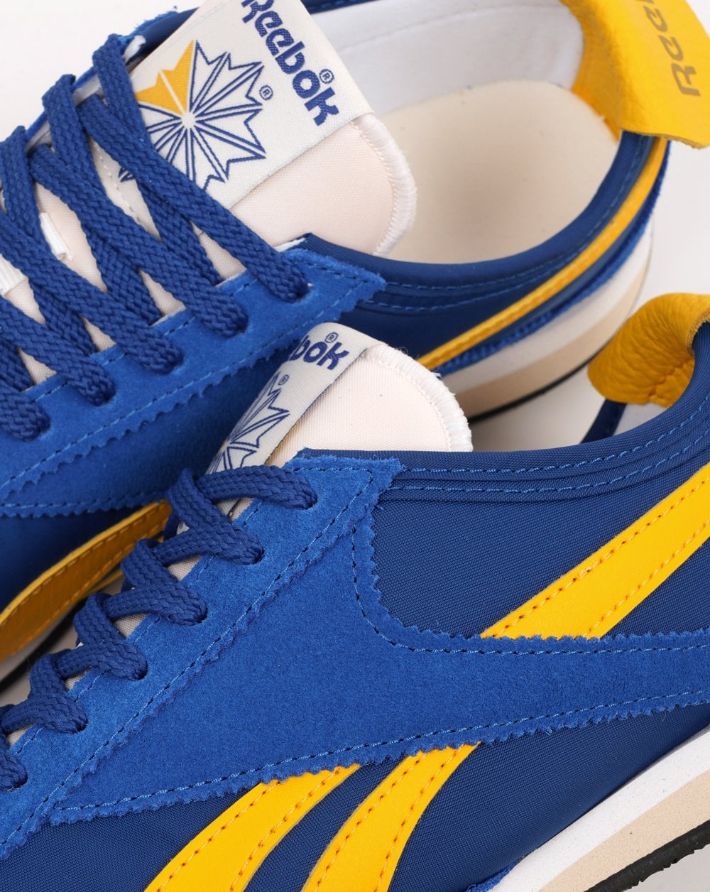 Reebok R400 Trainers Vivid Blue - Golden Yellow