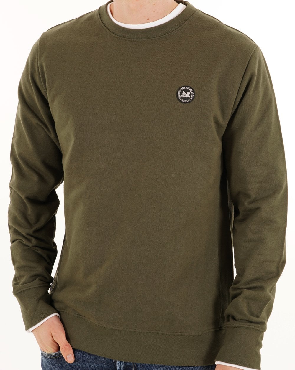 Peaceful Hooligan Crew Sweatshirt Olive