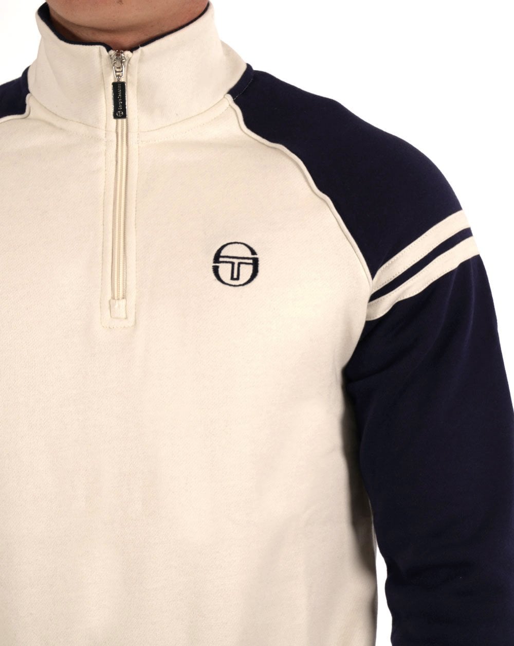 Sergio Tacchini Retro Qtr Zip Gardenia Navy