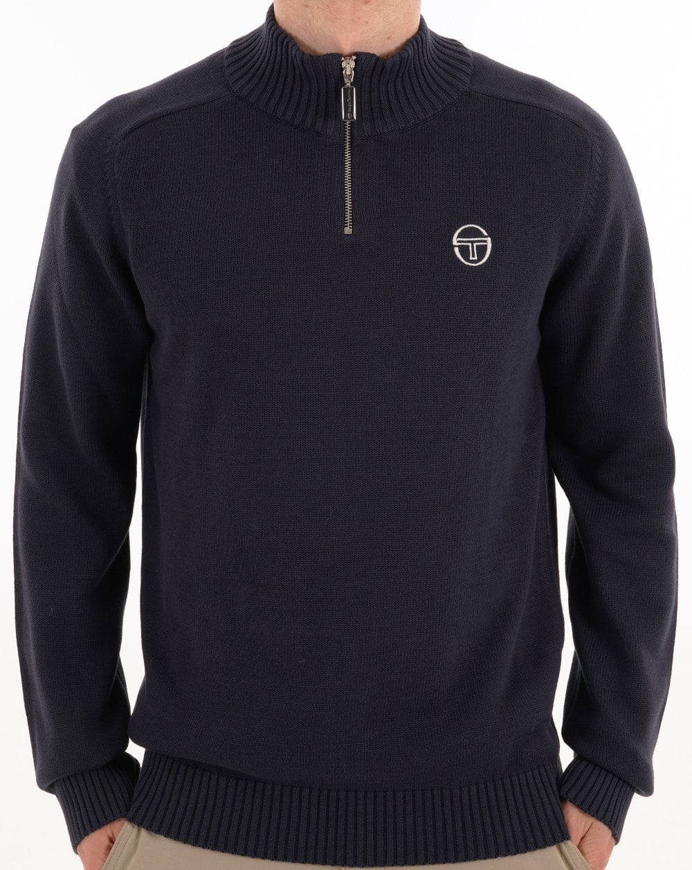 Sergio Tacchini 1/4 Zip Knit Navy