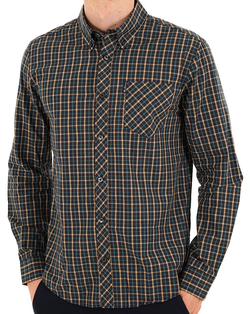 Ben Sherman Signature House Check Shirt Teal