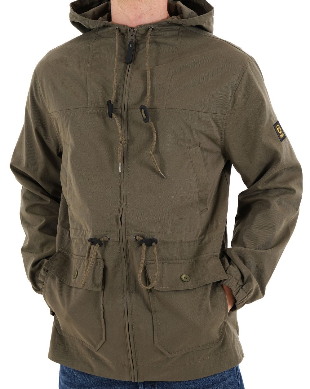 Trojan Twill Badged Parka Army