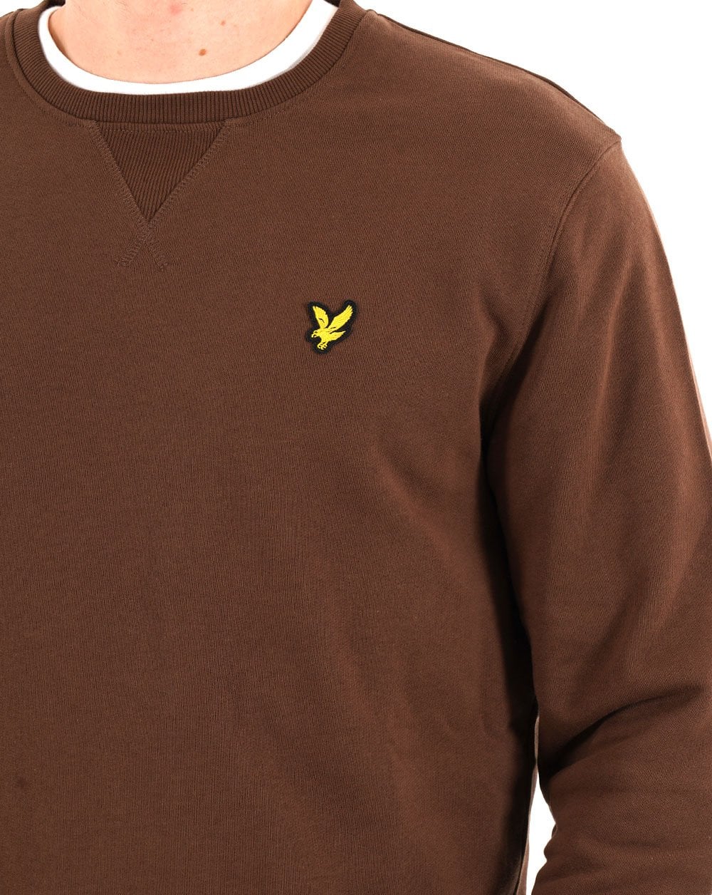 Lyle & Scott Crew Neck Sweatshirt Bottle Brown