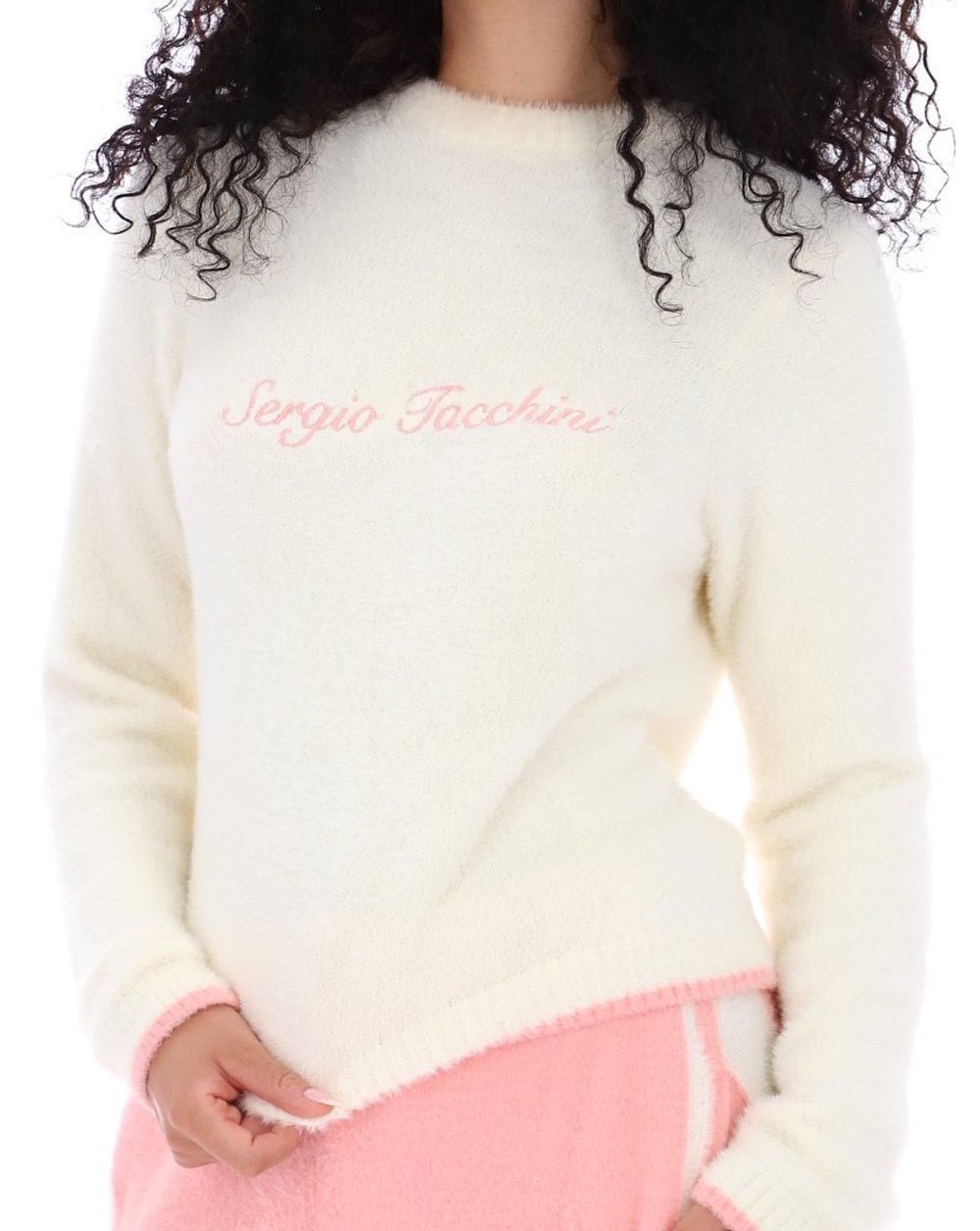 Sergio Tacchini Helena Brushed Crew Jumper Gardenia