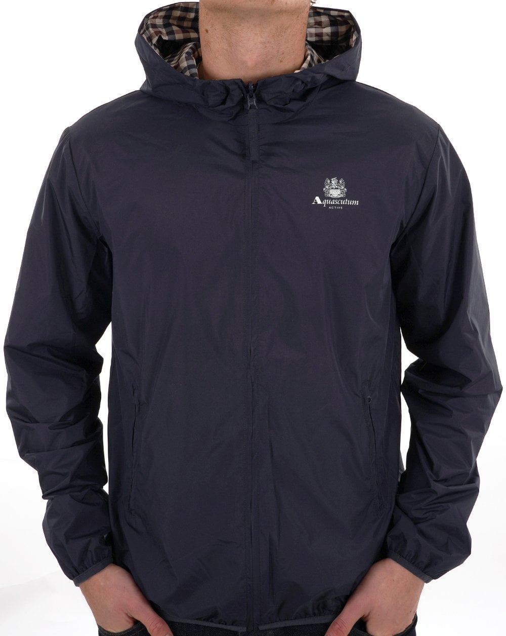 Aquascutum Hooded Sailor Reversible Jacket Navy - 80s Casual Aquascutum Hooded Sailor Reversible Jacket Navy - 80s Casual