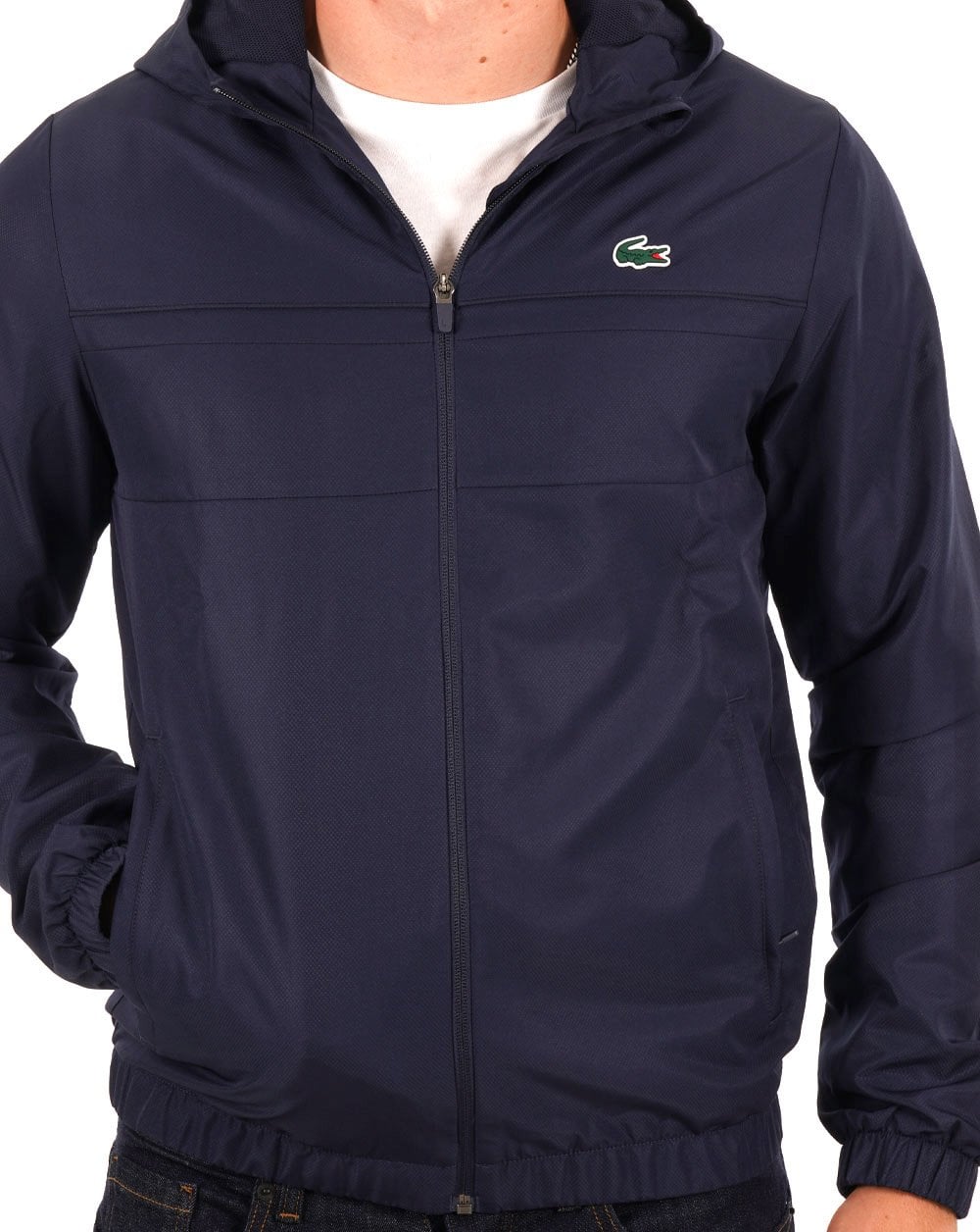 Lacoste Sport Hooded Jacket Navy
