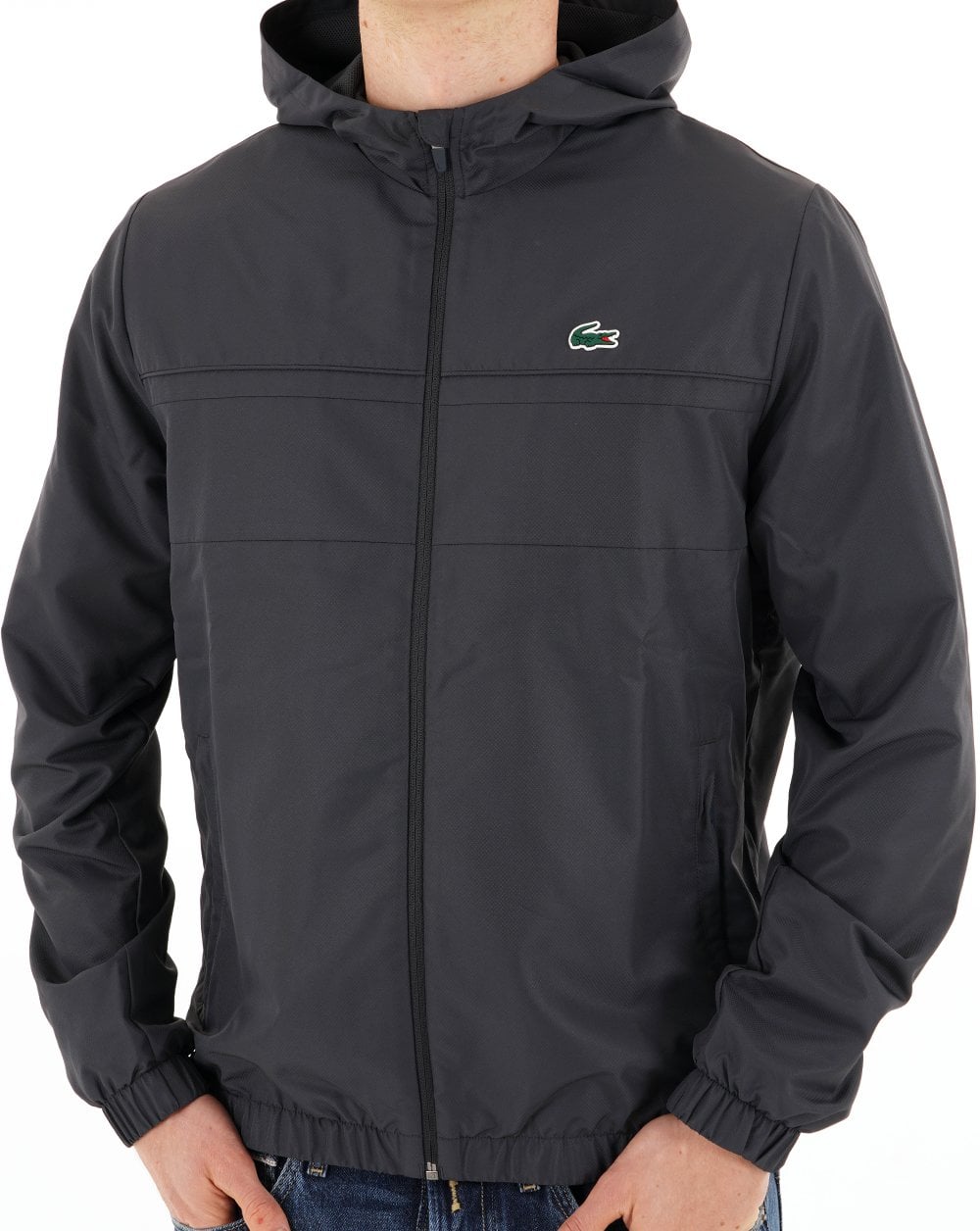 Lacoste Sport Hooded Jacket Graphite
