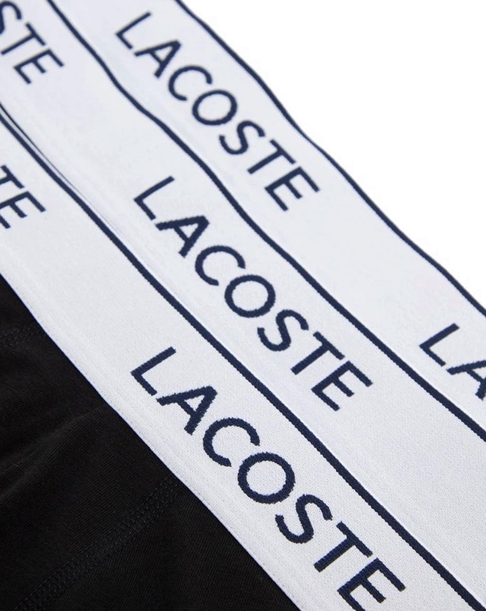 Lacoste Triple Pack Boxer Trunks Black