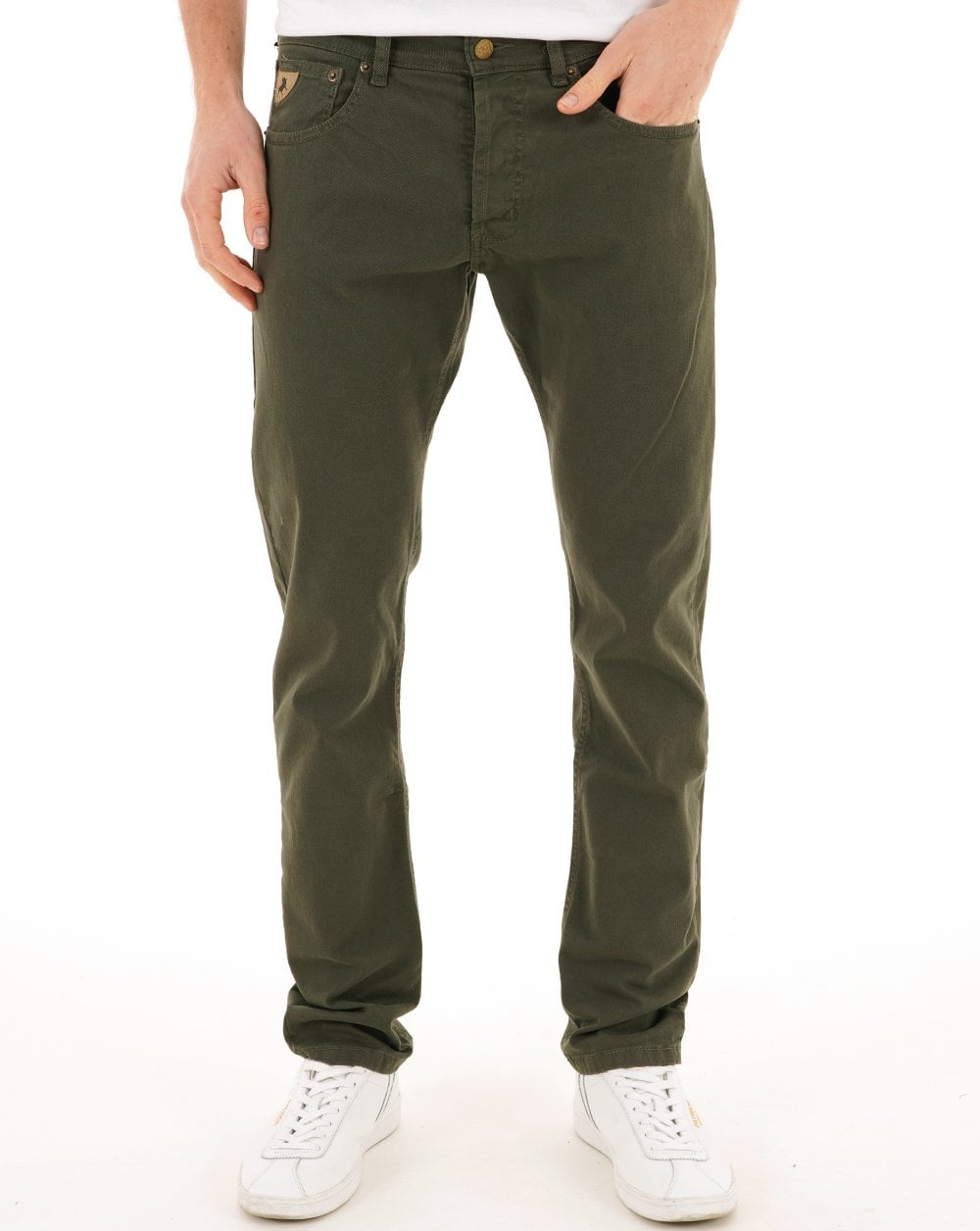 Lois Terrace Cotton 5 Pocket Jeans Dark Green