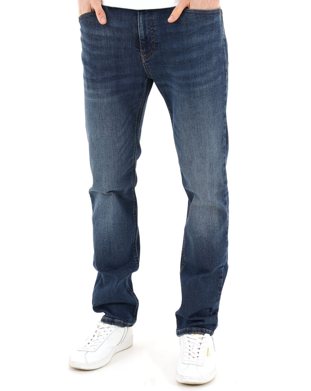 Tommy Jeans Ryan Slim Straight Jeans Faded Denim Dark