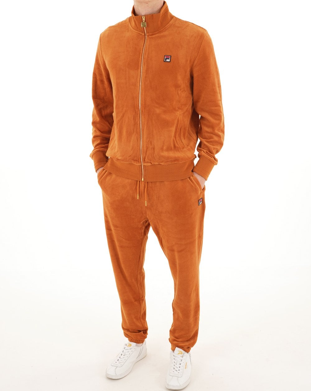 Fila Vintage Nero Velour Track Top Spice