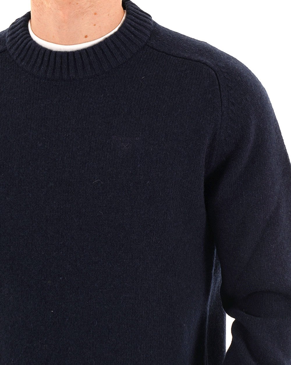 Barbour Grangetown Crew Neck Jumper Navy