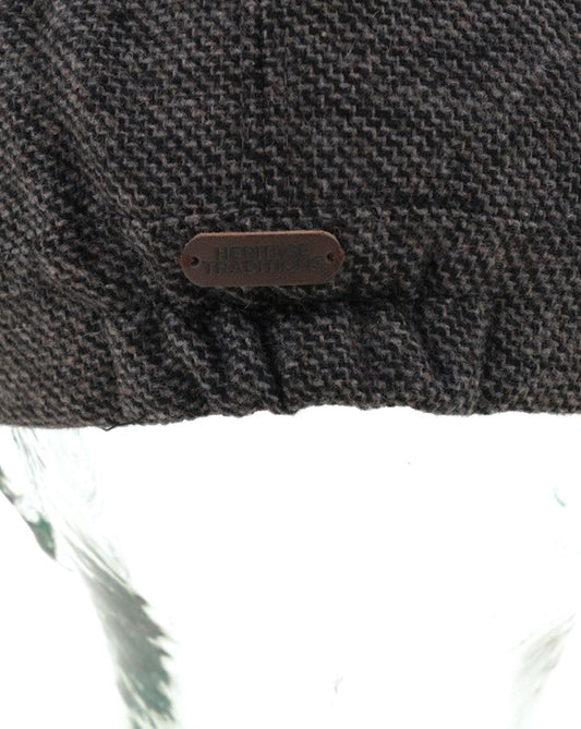 80S Casual Classics Heritage Traditions Tweed Newsboy Cap Salt & Pepper
