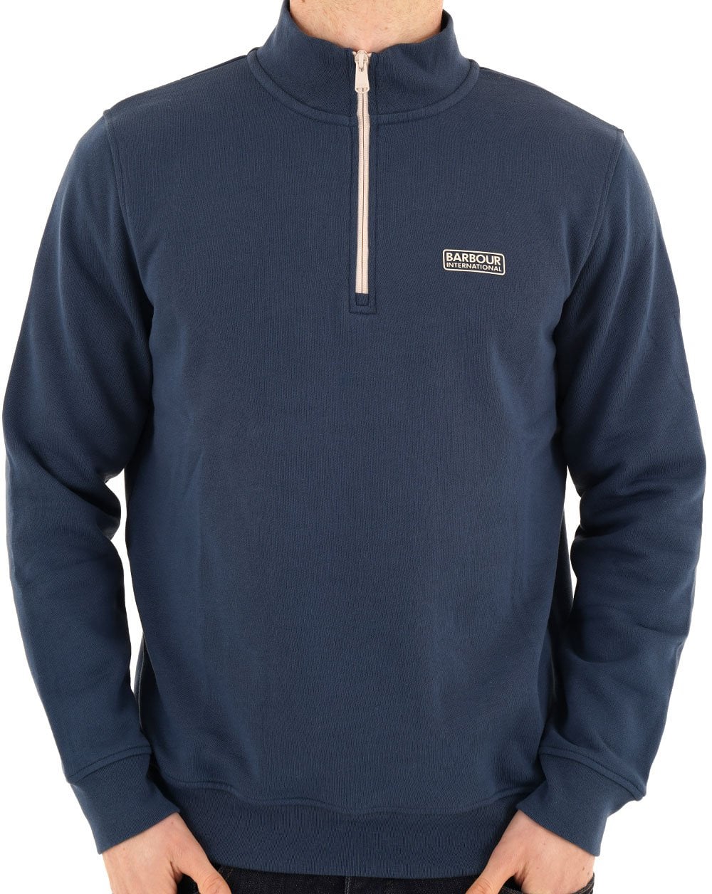 Barbour International Clipper Funnel Neck Sweat Insignia Blue