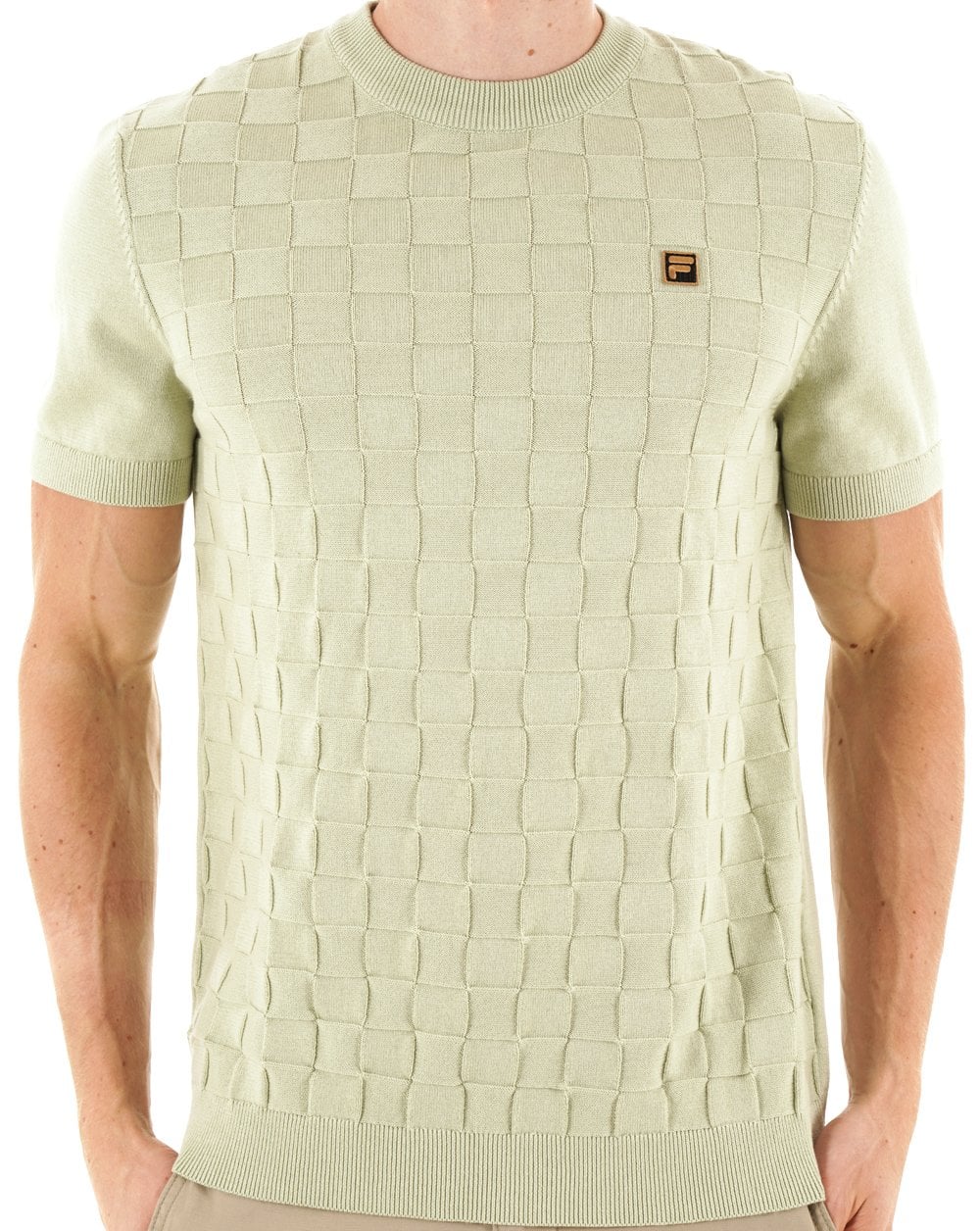 Fila Gold Campbell Square Knit Tee light Green