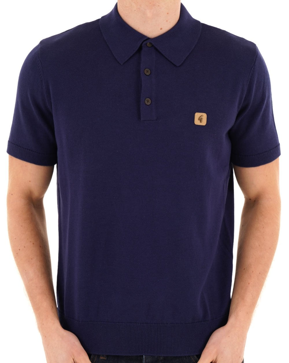 Gabicci Vintage Jackson Knit Polo True Blue