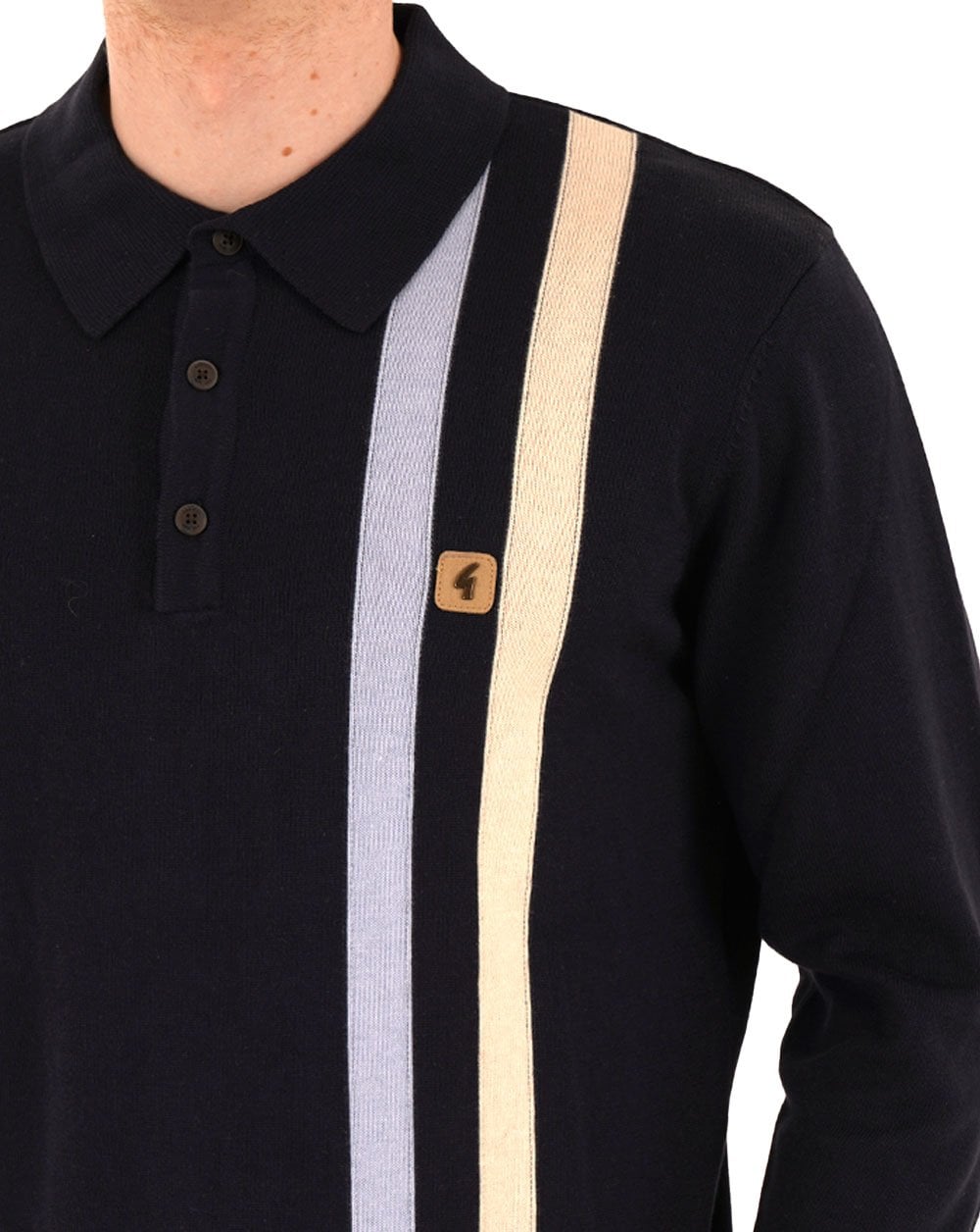Gabicci Vintage Coltrane Stripe Knit Navy