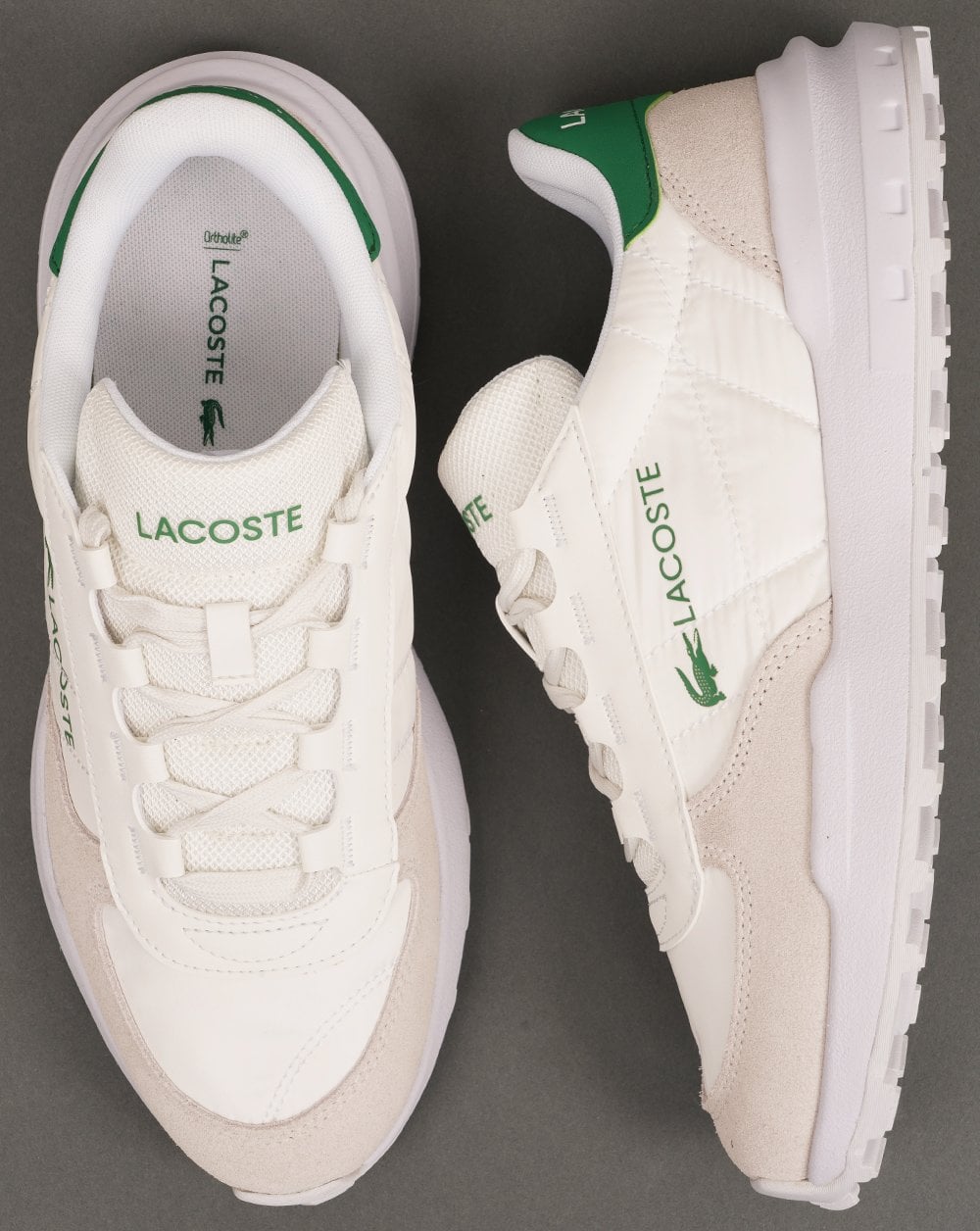 Lacoste Elite Active Evo Trainers White/Green