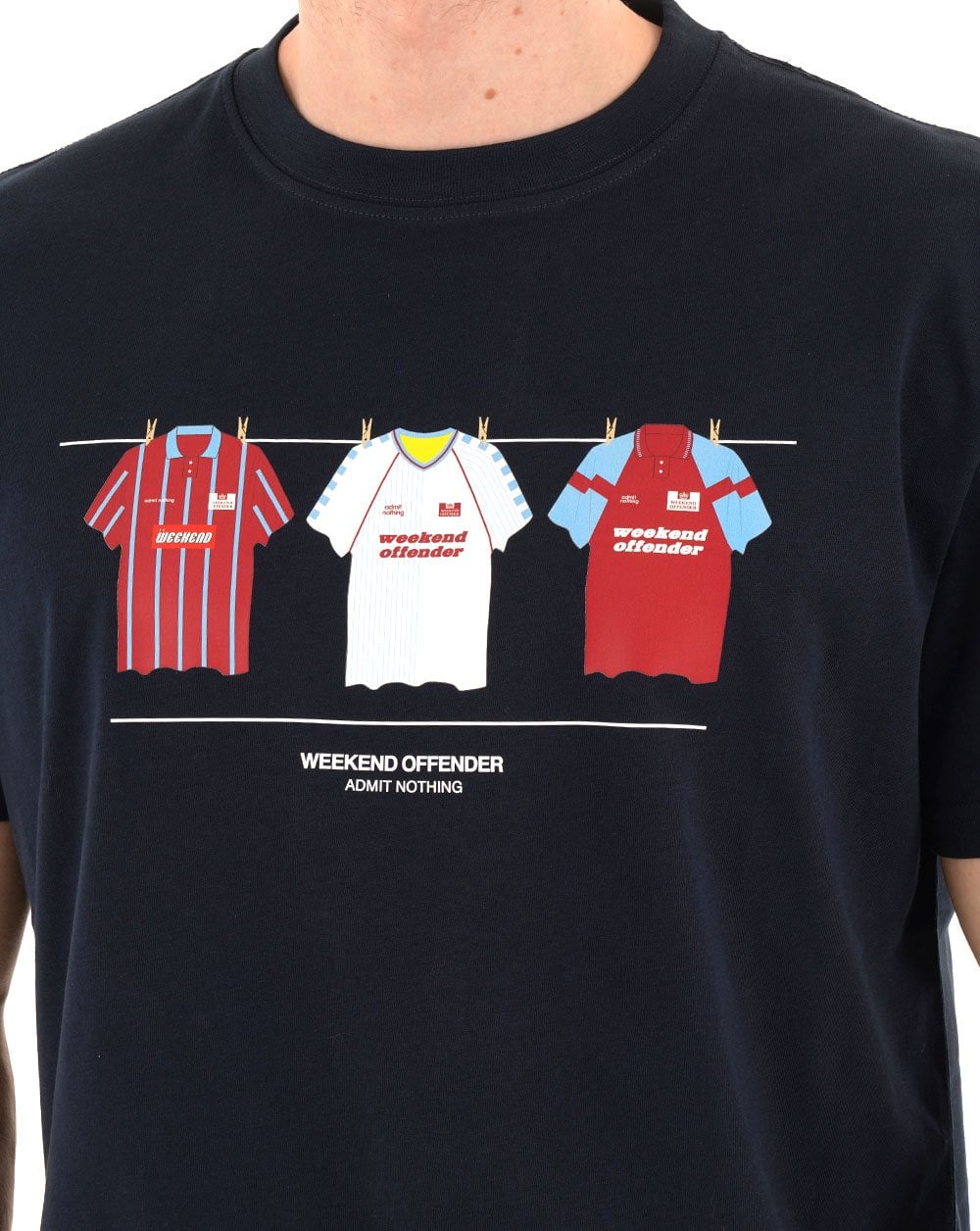 Weekend Offender Villa Kits T-shirt Navy