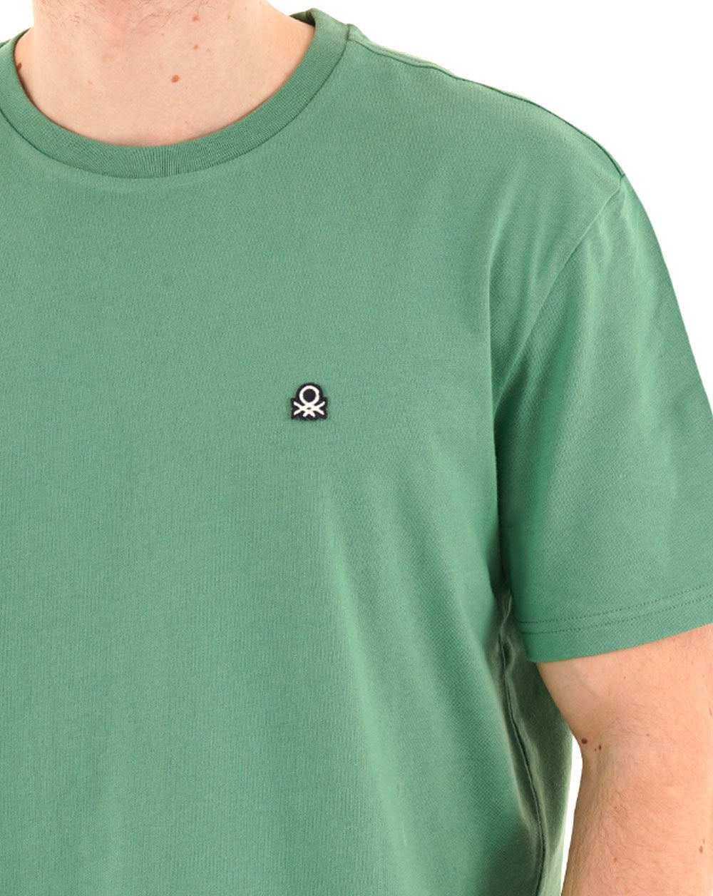 Benetton Small Logo T-shirt Sage Green