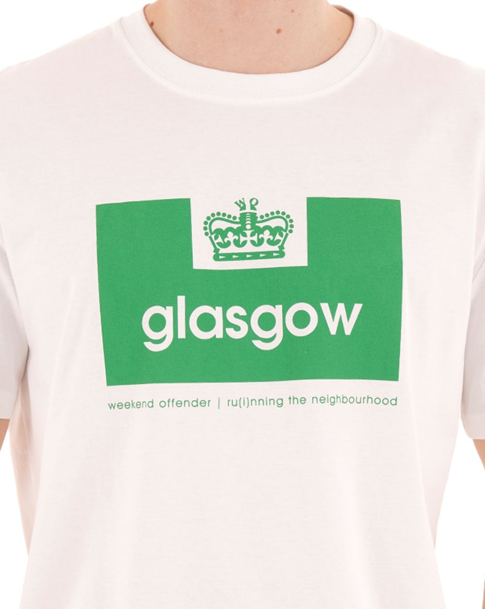 Weekend Offender Glasgow City Series T-shirt White / Green