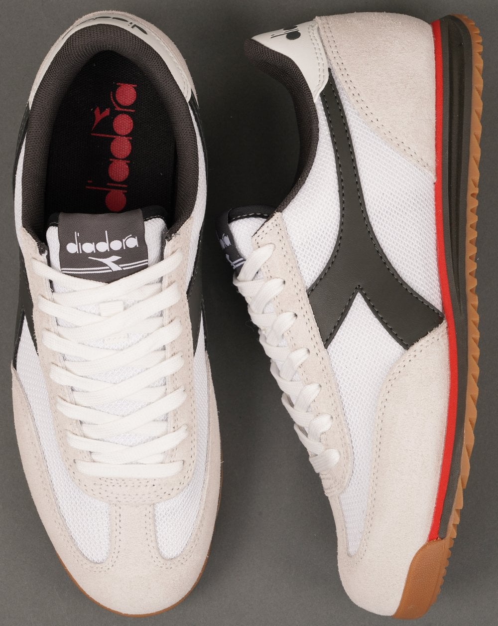 Diadora Cross Trainers White Black