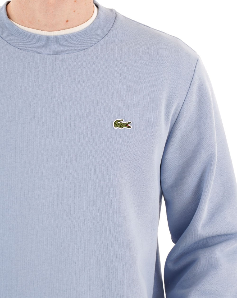 Lacoste Brushed Cotton Sweatshirt Sky Blue