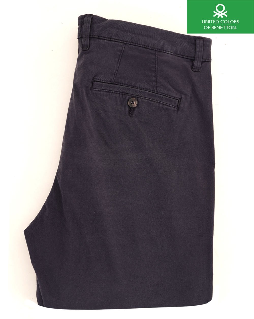 Benetton Slim Fit Cotton Chinos Navy
