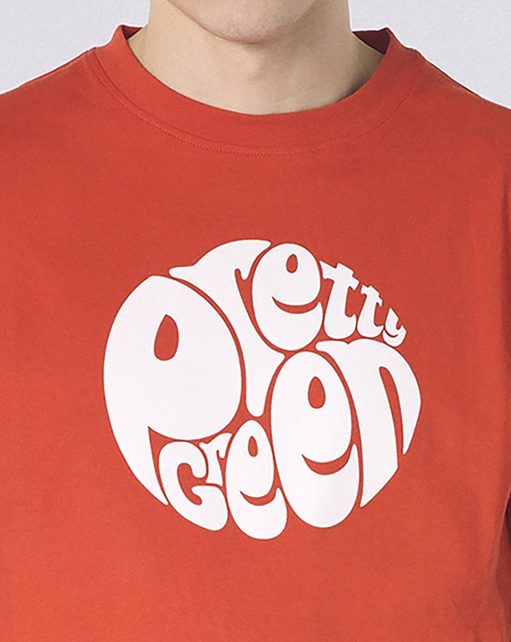 Pretty Green Gillespie Logo T Shirt Bright Red